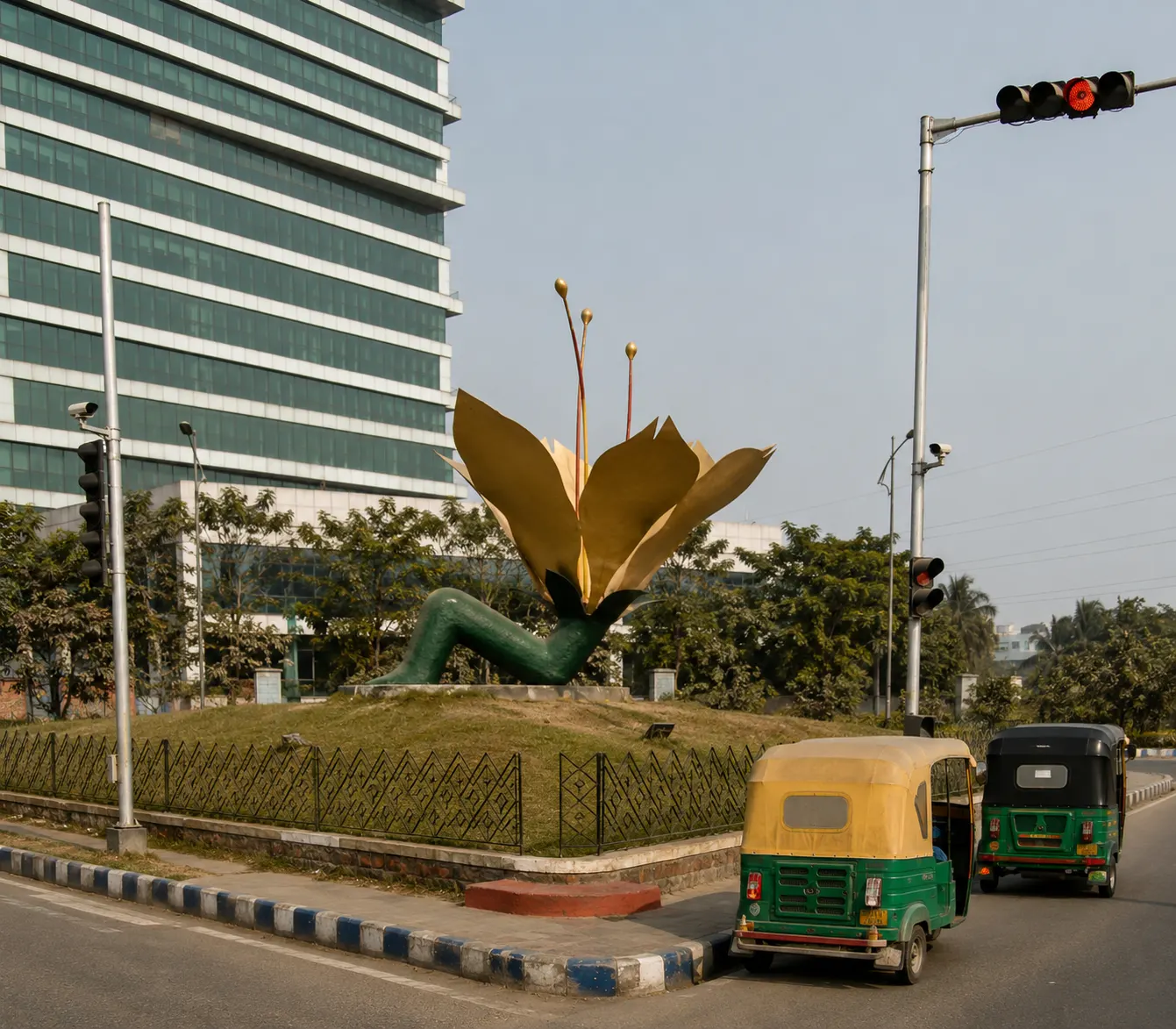 Public art installation, New Town